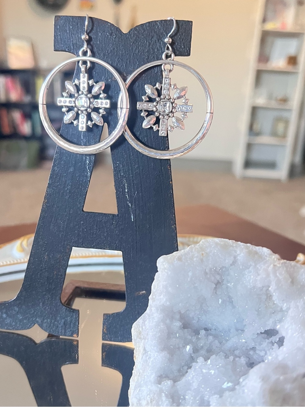 Brighton Snowflake Hoop Earrings